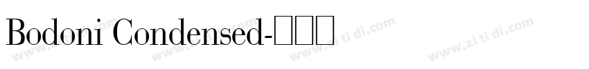 Bodoni Condensed字体转换